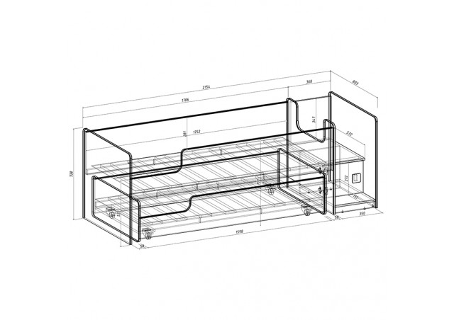 Детская выкатная кровать Легенда К302.41 в Гагарине